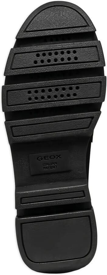 Geox Hilde loafers met plateauzool en penny band Zwart - Foto 4