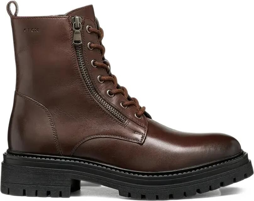 Geox Iridea lace-up zip-detail boots Bruin