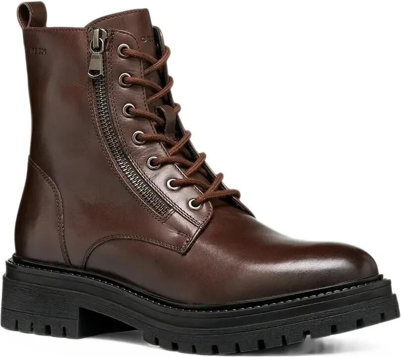 Geox Iridea lace-up zip-detail boots Bruin - Foto 3