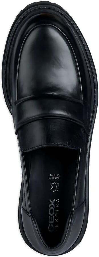 Geox Iridea loafers met plateauzool en penny band Zwart - Foto 4