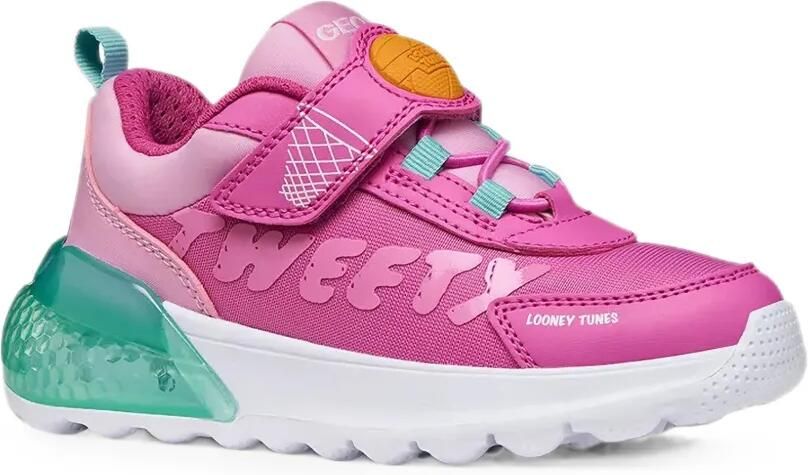 Geox Kids Activart Illuminus sneakers met klittenband Roze