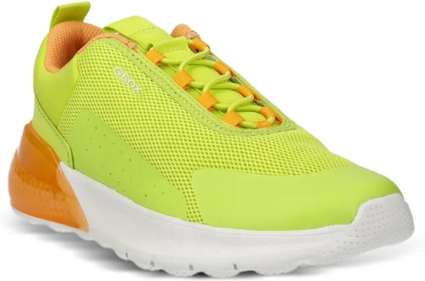 Geox Kids Activart Illuminus sneakers met mesh vlakken Groen - Foto 3