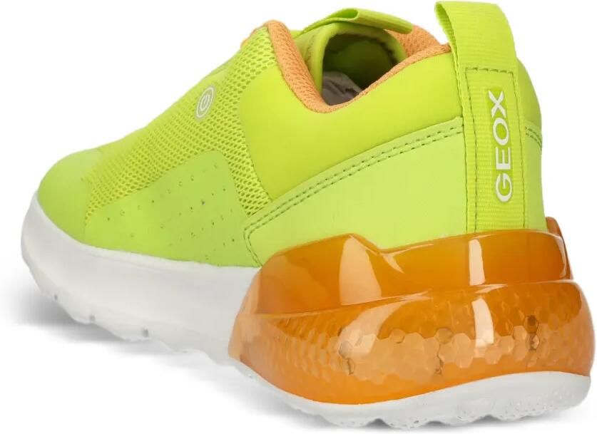 Geox Kids Activart Illuminus sneakers met mesh vlakken Groen - Foto 2