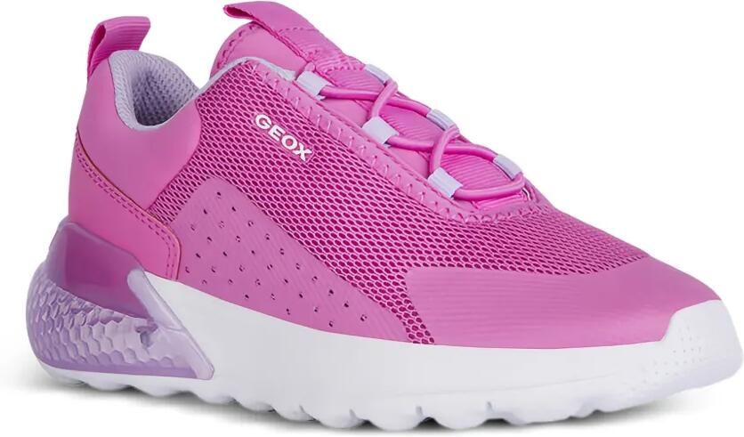 Geox Kids Activart Illuminus sneakers met mesh vlakken Roze