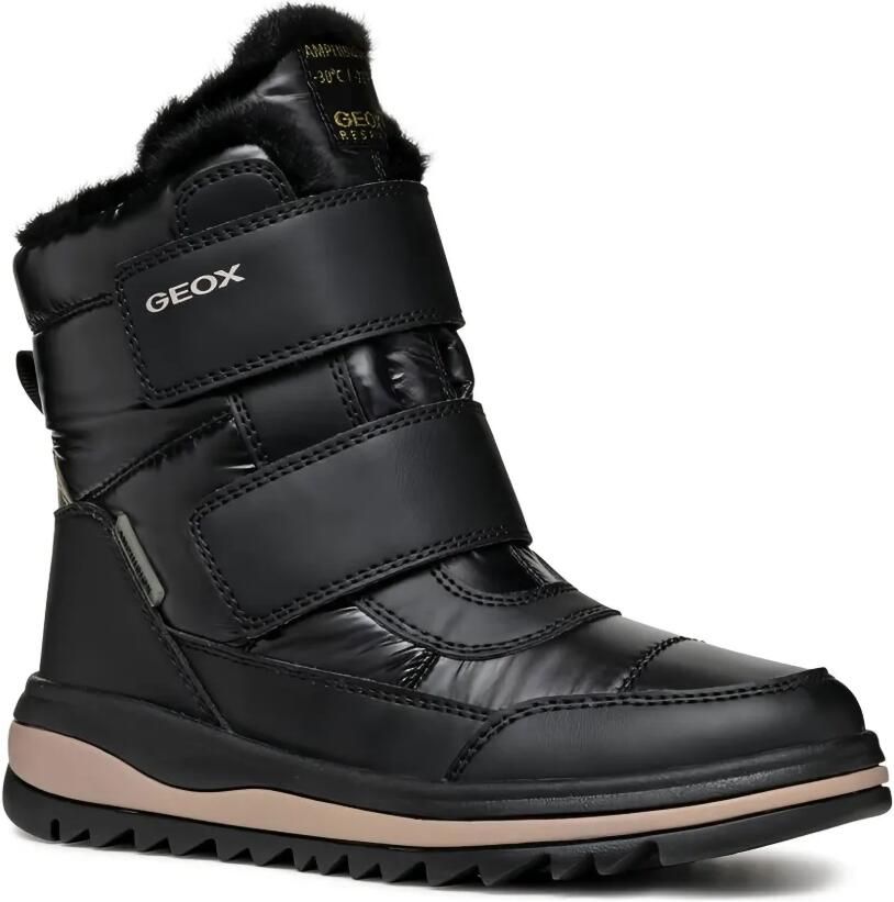 Geox Kids Adelhide gewatteerde laarzen met voering van imitatiebont Zwart - Foto 3