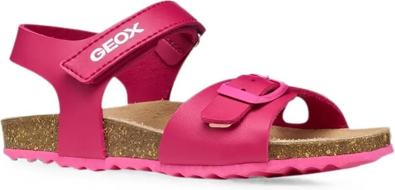 Geox Kids Adriel sandalen met open neus en klittenband Roze