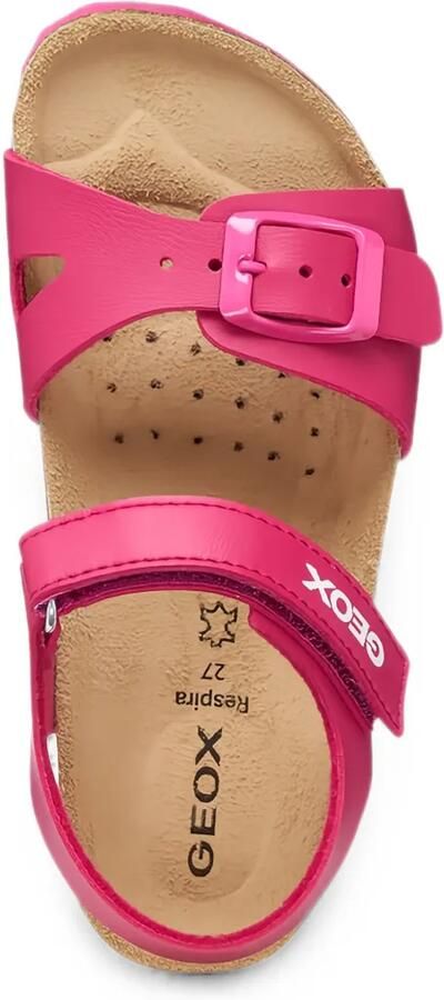 Geox Kids Adriel sandalen met open neus en klittenband Roze - Foto 4
