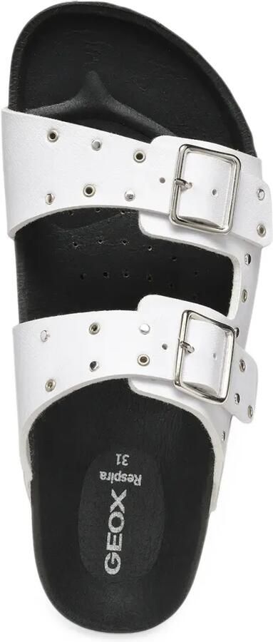 Geox Kids Adriel stud-embellished sandals Wit - Foto 4