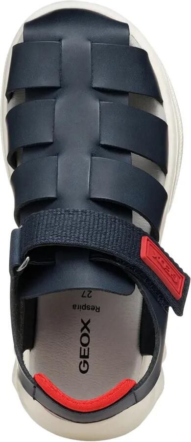Geox Kids Airadyum gekooide sandalen met klittenband Blauw - Foto 4