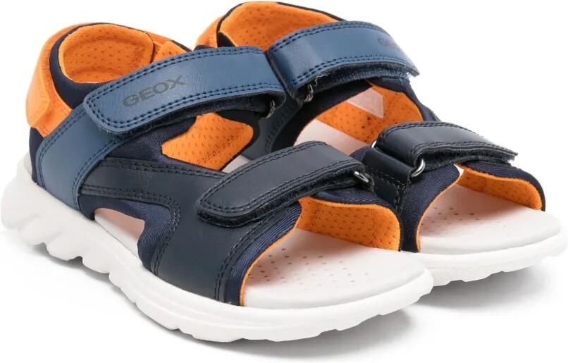 Geox Kids Airadyum sandalen met dubbele bandjes Blauw