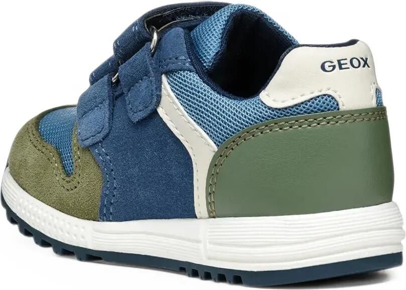 Geox Kids Alben sneakers met klittenband Blauw