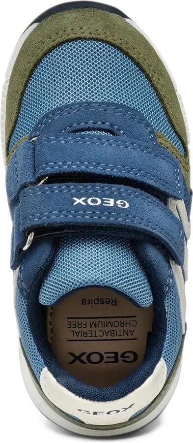 Geox Kids Alben sneakers met klittenband Blauw - Foto 4