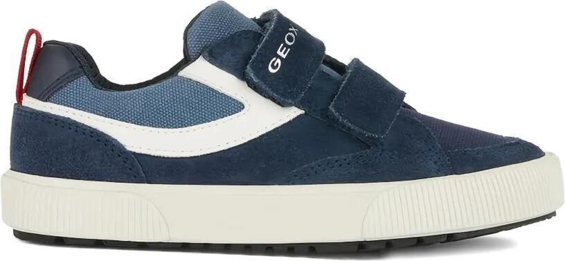 Geox Kids Alphabet sneakers met klittenband Blauw