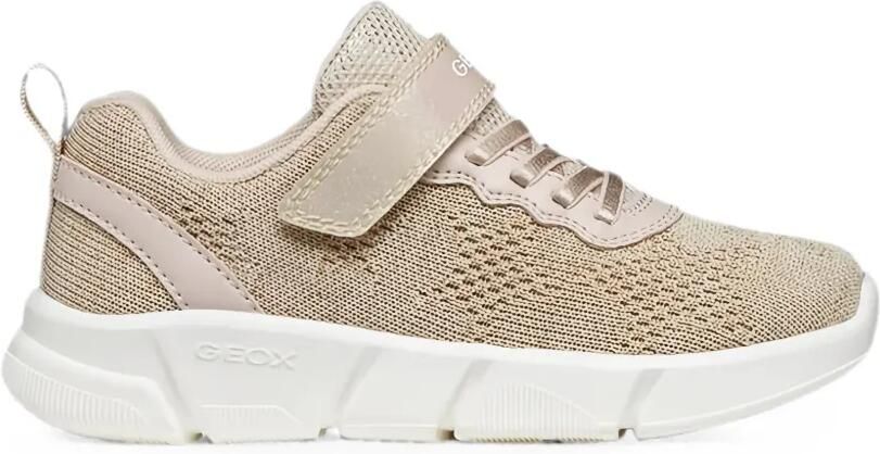Geox Kids Aril sneakers met klittenband Beige