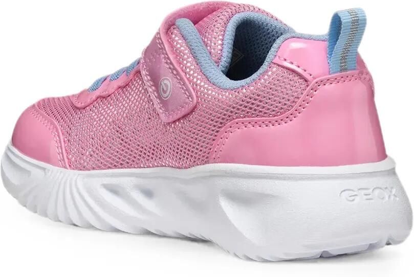 Geox Kids Assister sneakers met klittenband Roze - Foto 3