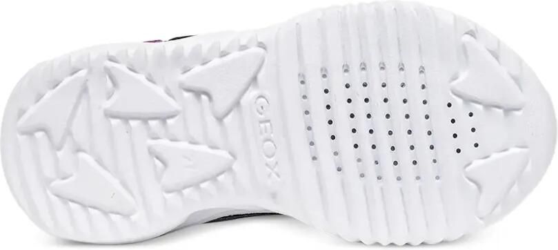 Geox Kids Assister sneakers met ster-patch en glitters Blauw - Foto 5