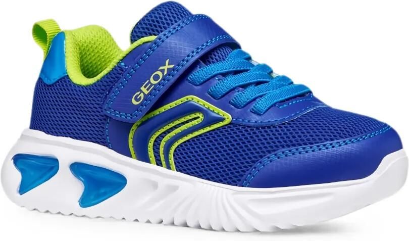 Geox Kids Assister sneakers met klittenband Blauw