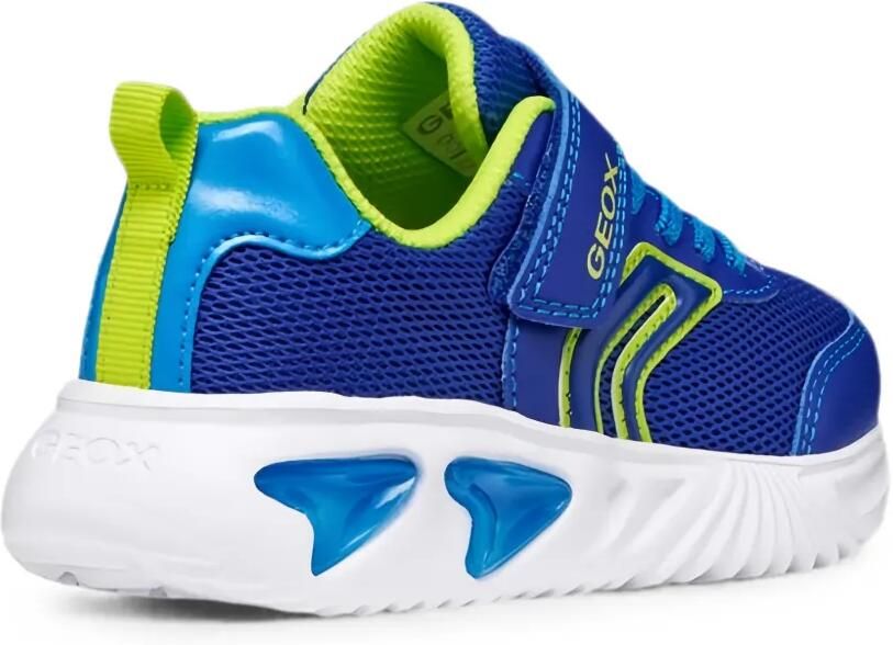Geox Kids Assister sneakers met klittenband Blauw - Foto 2