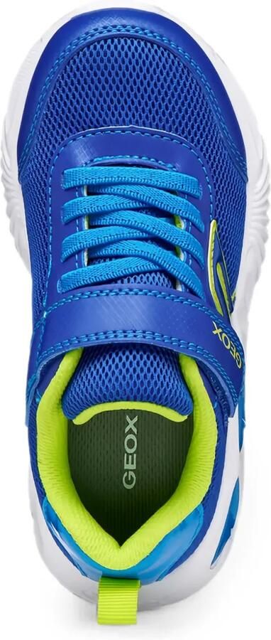Geox Kids Assister sneakers met klittenband Blauw - Foto 4