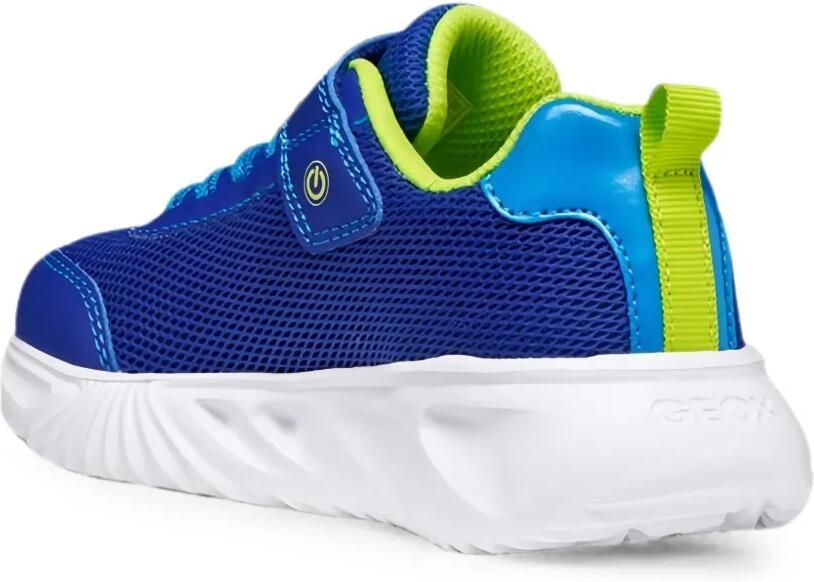 Geox Kids Assister sneakers met klittenband Blauw - Foto 3