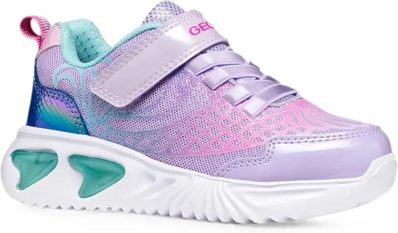 Geox Kids Assister sneakers met klittenband Paars