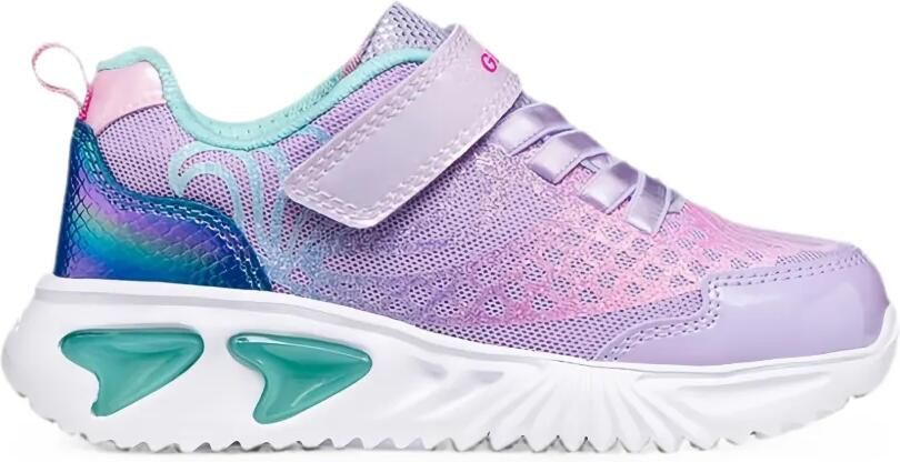 Geox Kids Assister sneakers met klittenband Paars - Foto 5