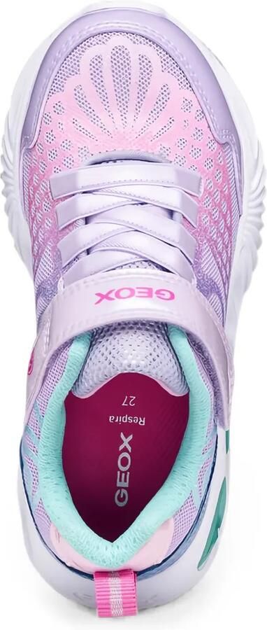 Geox Kids Assister sneakers met klittenband Paars - Foto 4