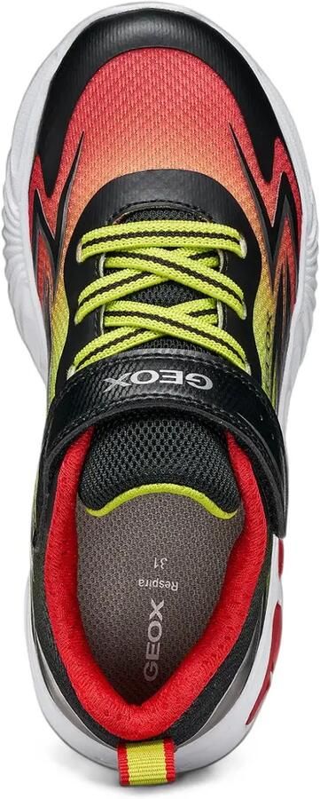 Geox Kids Assister sneakers met klittenband Zwart - Foto 3