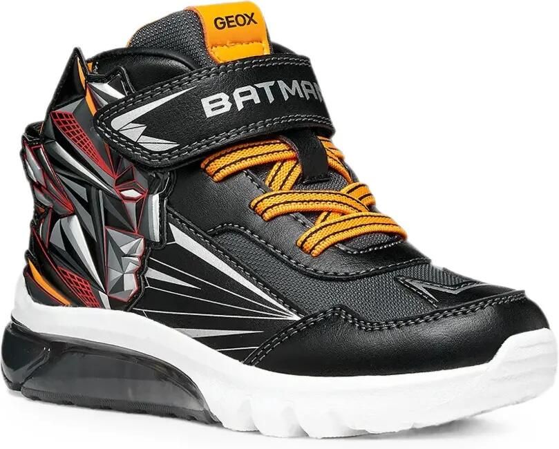 Geox Kids Bat sneakers met klittenband Zwart
