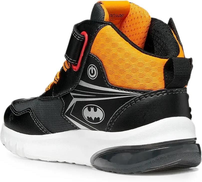 Geox Kids Bat sneakers met klittenband Zwart - Foto 2