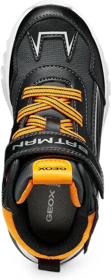 Geox Kids Bat sneakers met klittenband Zwart - Foto 4