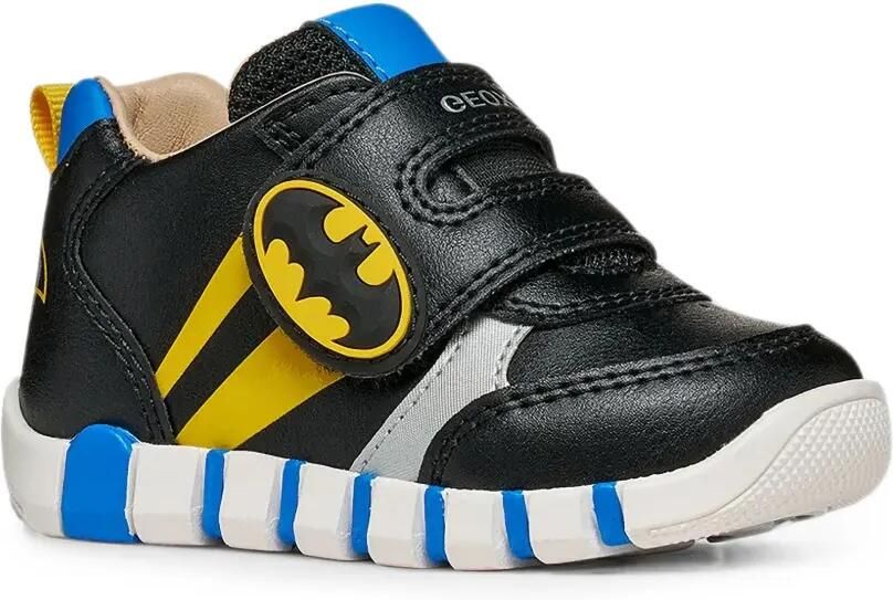 Geox Kids Bat sneakers met klittenband Zwart