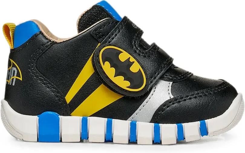 Geox Kids Bat sneakers met klittenband Zwart - Foto 2