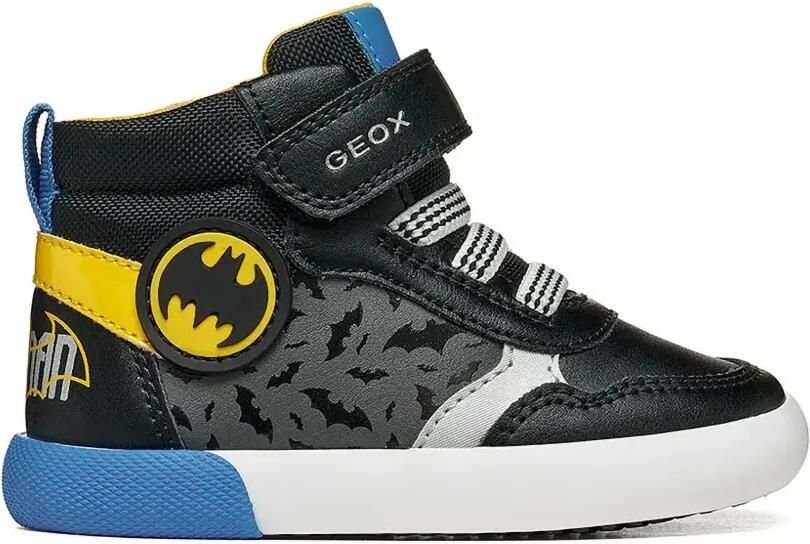 Geox Kids Bat sneakers met klittenband Zwart