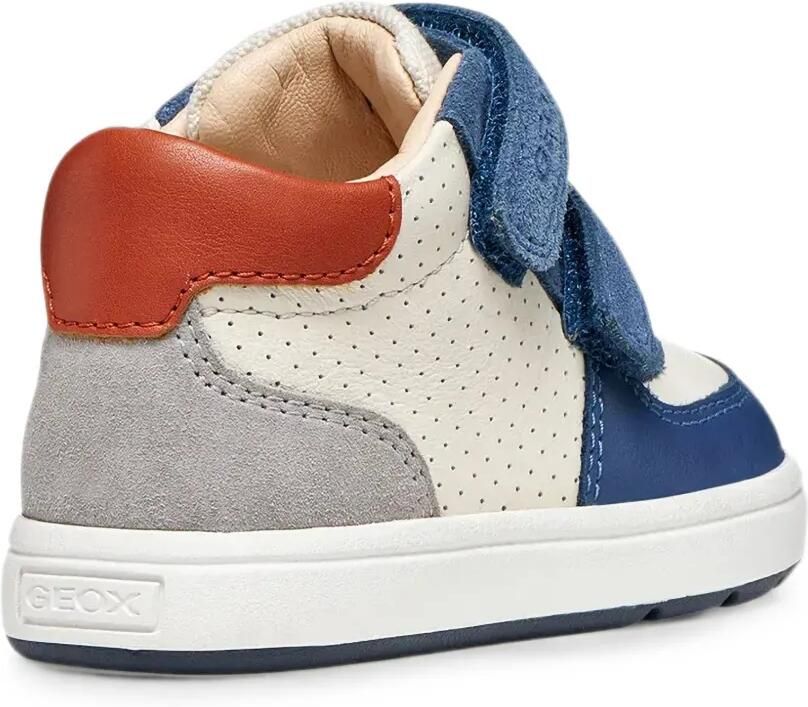 Geox Kids Biglia sneakers met klittenband en geperforeerde details Wit - Foto 2