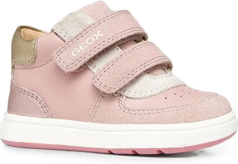 Geox Kids Biglia sneakers met klittenband Roze