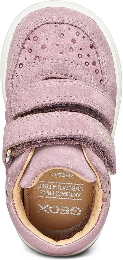 Geox Kids Biglia sneakers met klittenband Roze - Foto 4