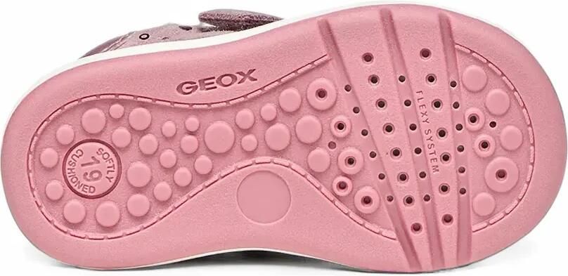 Geox Kids Biglia sneakers met klittenband Roze - Foto 5