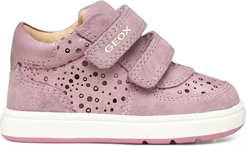 Geox Kids Biglia sneakers met klittenband Roze - Foto 3