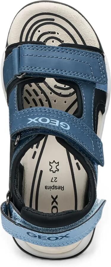 Geox Kids Borealis sandalen met klittenband Blauw - Foto 5