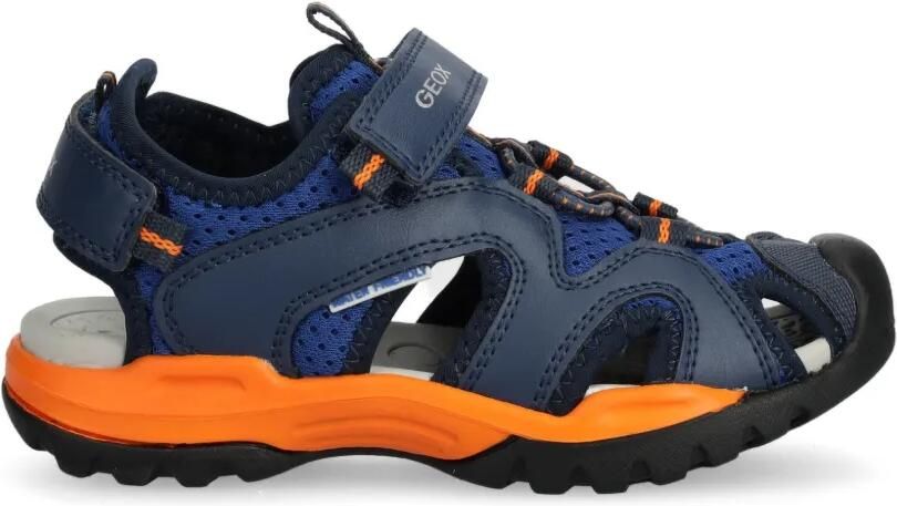 Geox Kids Borealis sandalen met klittenband Blauw - Foto 4