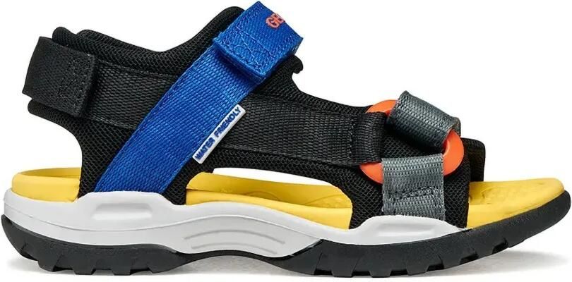 Geox Kids Borealis sandalen met klittenband Zwart - Foto 5