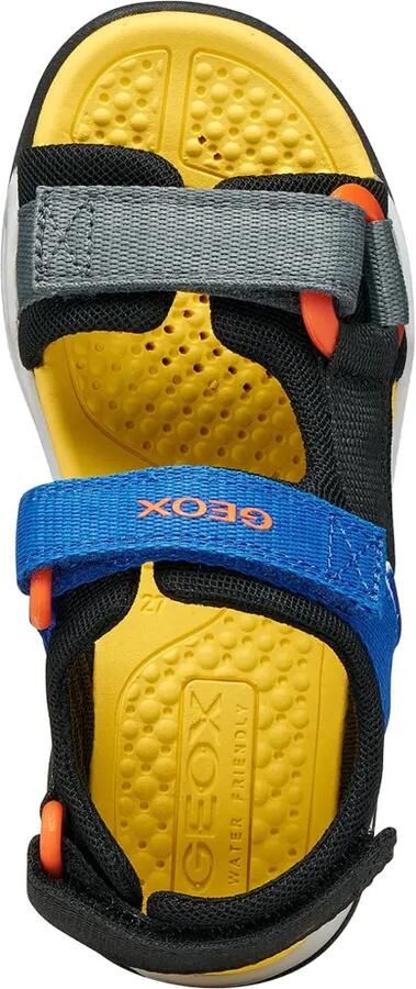 Geox Kids Borealis sandalen met klittenband Zwart - Foto 4