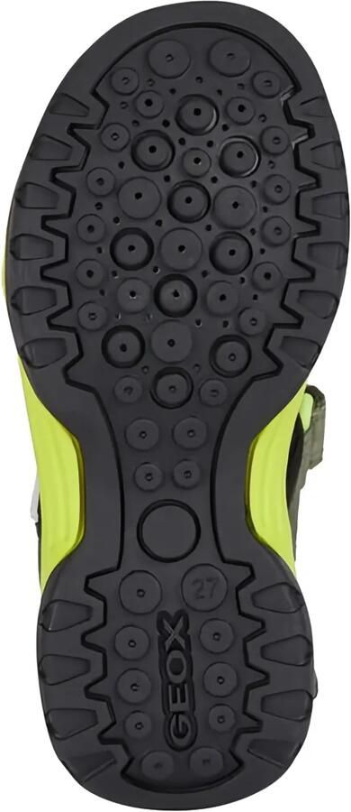 Geox Kids Borealis sandalen met textuur bandje Groen - Foto 4