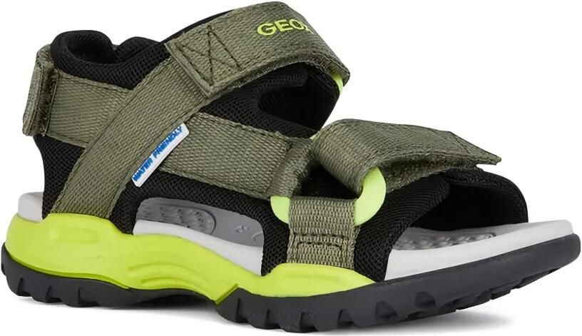 Geox Kids Borealis sandalen met textuur bandje Groen - Foto 3