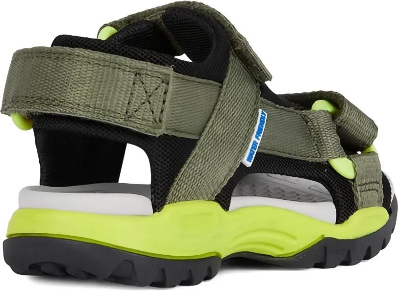 Geox Kids Borealis sandalen met textuur bandje Groen - Foto 2