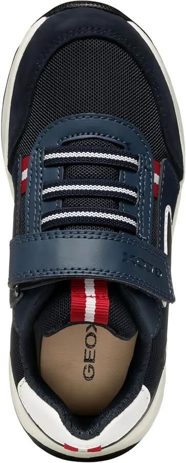 Geox Kids Briezee sneakers met mesh vlak Blauw - Foto 3