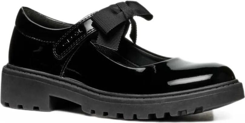 Geox Kids Casey ballerina's met strik-detail Zwart