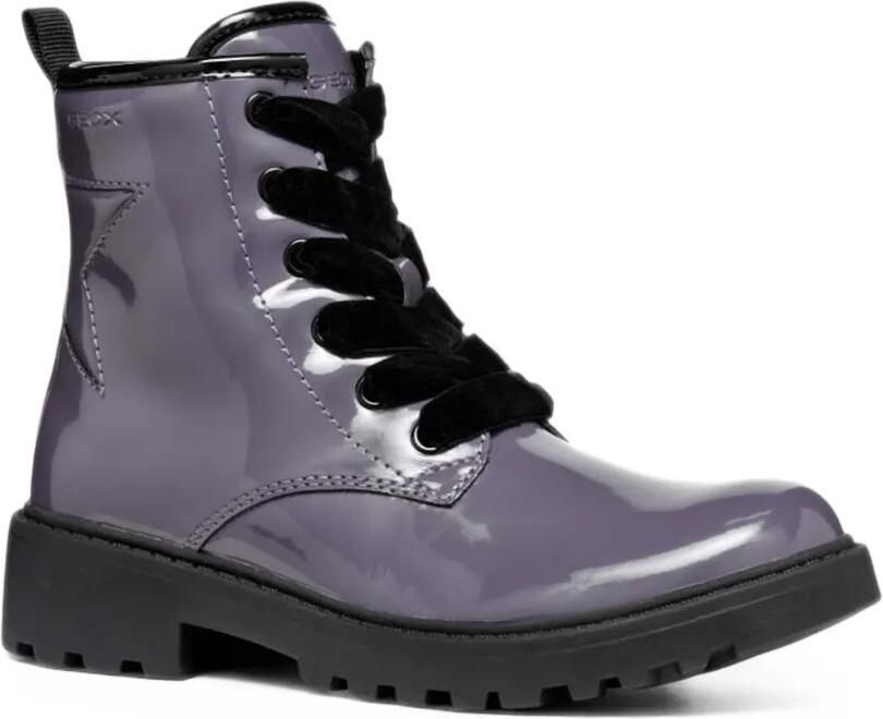 Geox Kids Casey star-patchwork ankle boots Paars - Foto 5