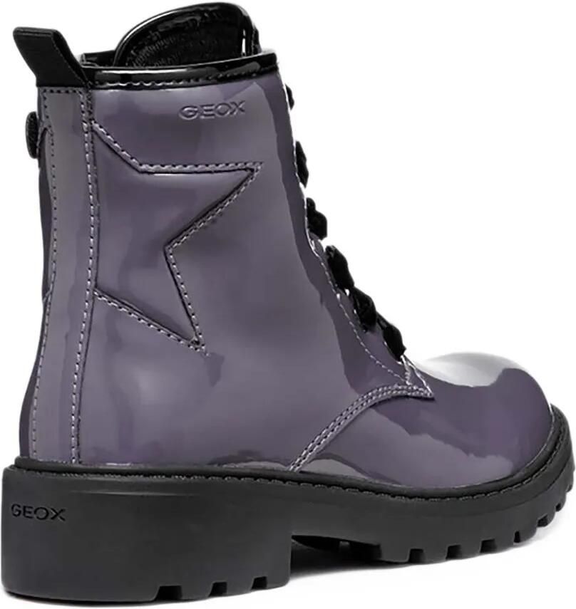 Geox Kids Casey star-patchwork ankle boots Paars - Foto 3